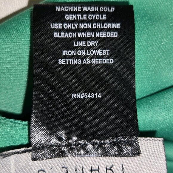 B. Smart Junior Spaghetti Strap Fit and Flare Dress Kelly Green NWT Siz3 13 Belt - Picture 11 of 11